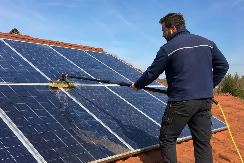 Nettoyage et entretien de panneaux solaires à Champagnier