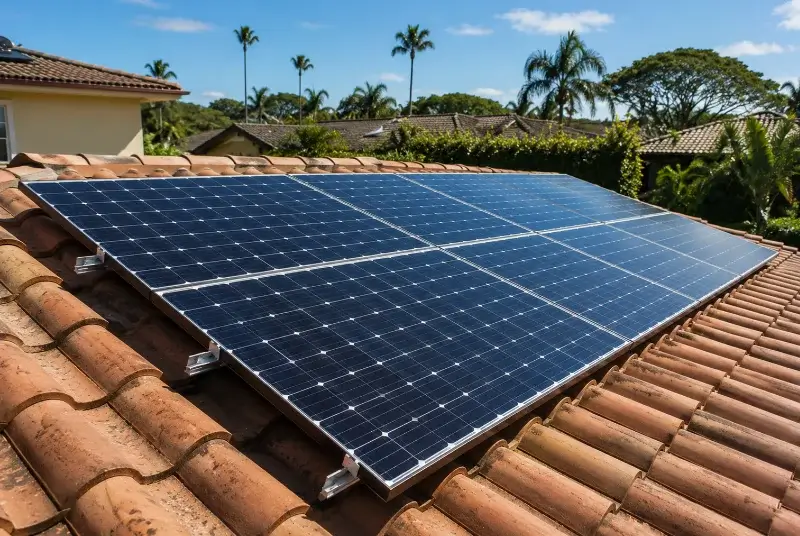 Installation de panneaux solaires à Champagnier